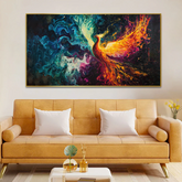 Powerful Phoenix Bird Vaastu Canvas Wall Paintings